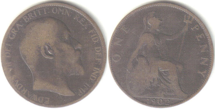 1902 Great Britain Penny A000076